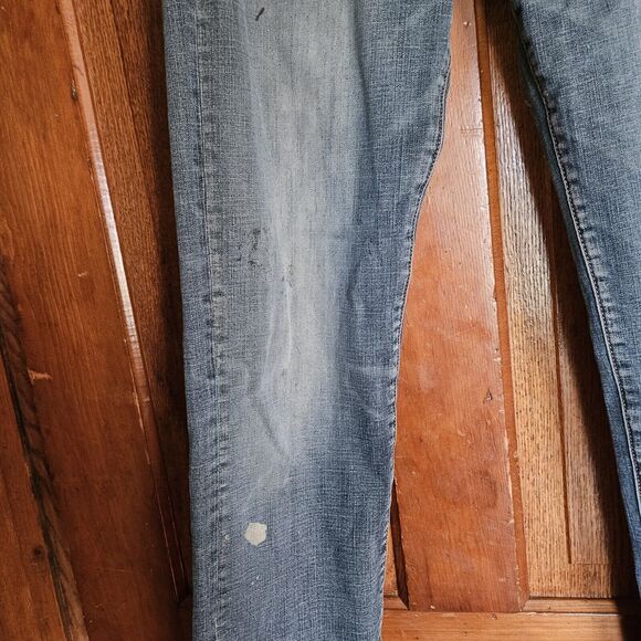 American Eagle Men’s Slim Straight AirFlex Jeans 30x34 Destroyed Denim - Picture 10 of 10